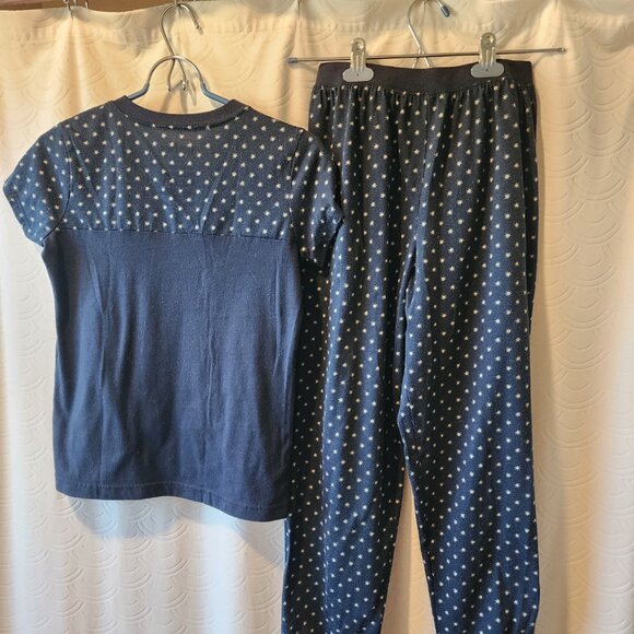 🪄 Harry Potter Girls Pajama Set – Size Large (10/12) Hogwarts Stars – Navy Blue - Picture 2 of 3